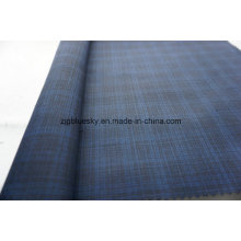 Wolle Stoff Check Satin Weave